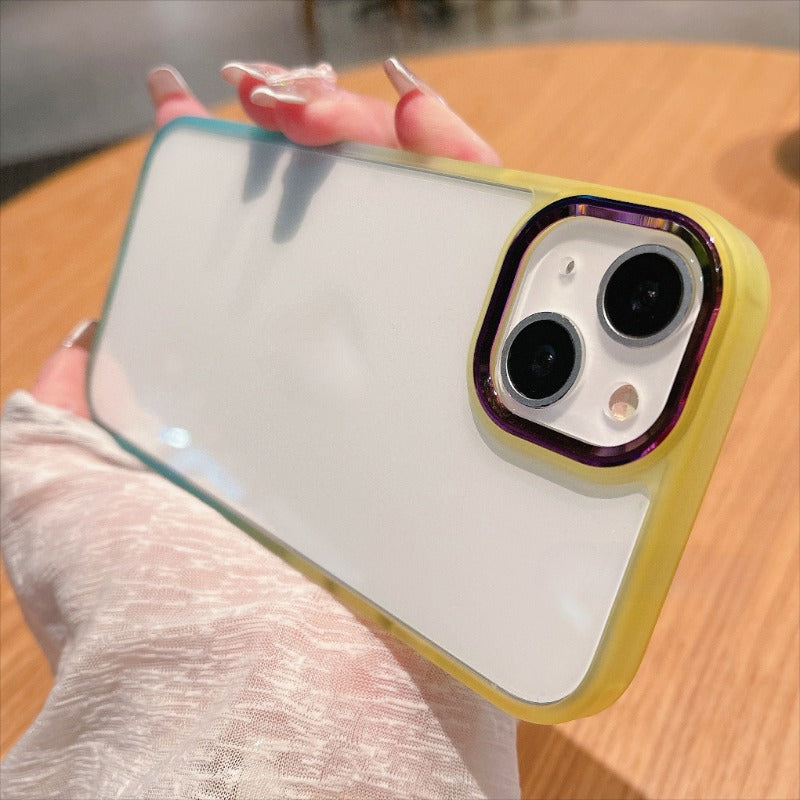 Gradient Acrylic Drop-proof Phone Case For iPhone