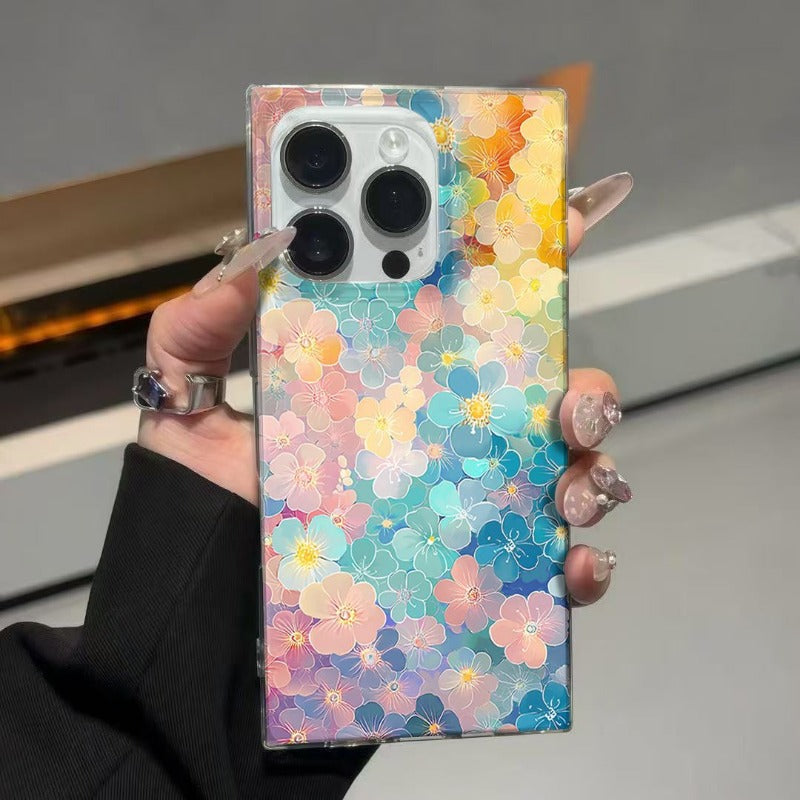 Colorful Flower Phone Case For iPhone
