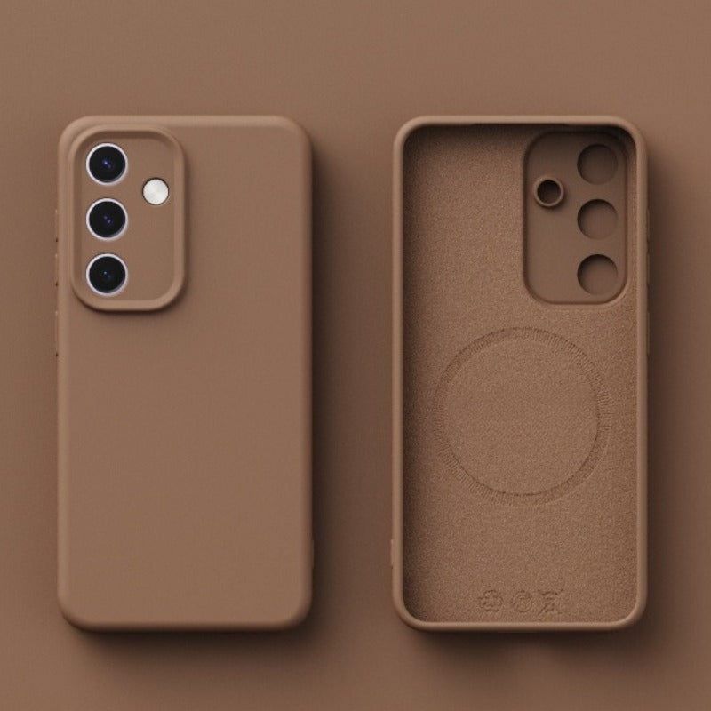 Original Liquid Silicone Magnetic Case For Samsung