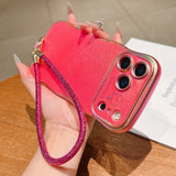 Gradient Lanyard Phone Case For iPhone