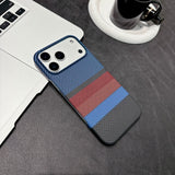 Striped Magnetic Phone Case For iPhone