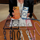 Transparent Magnetic Phone Case For iPhone