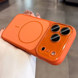 Frosted Magnetic Phone Case with Lens Protector For iPhone