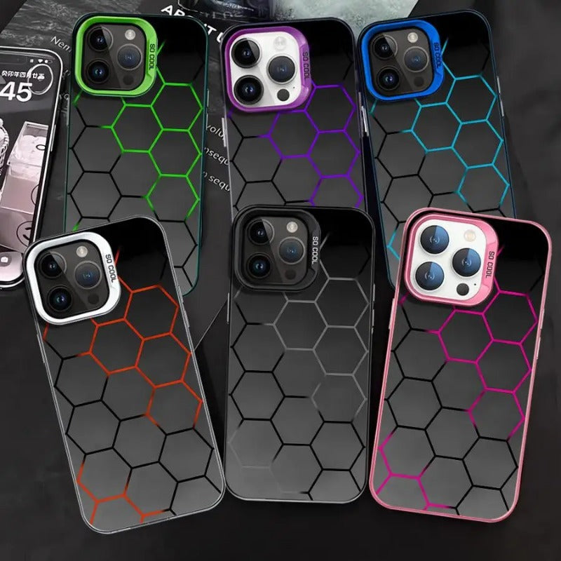 Honeycomb Design Phone Case For iPhone