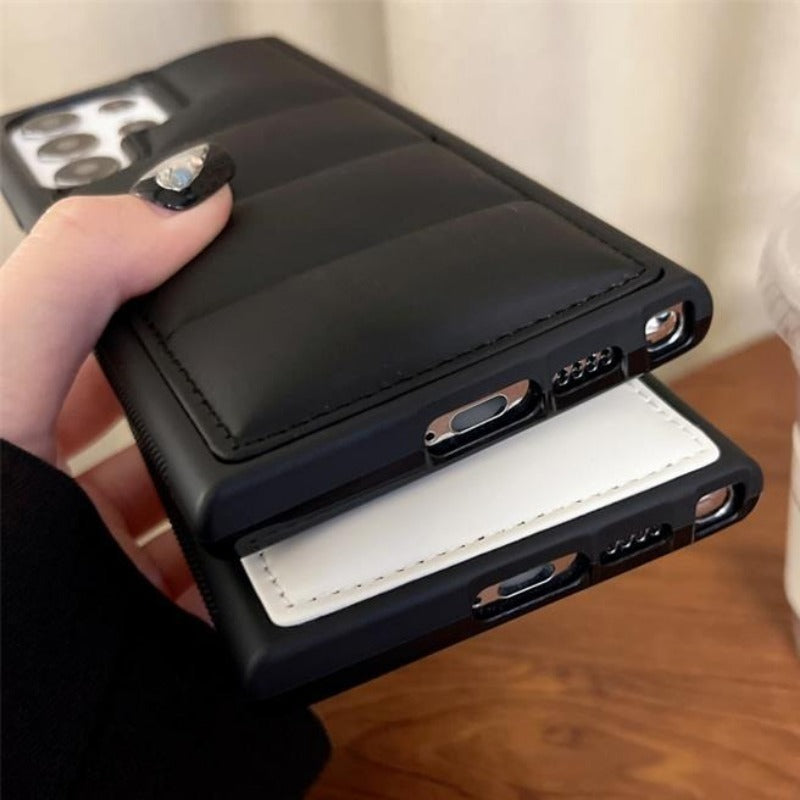 Airbag Down Jacket Protective Phone Case For Samsung