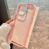 Simple Transparent Back Panel Phone Case For iPhone