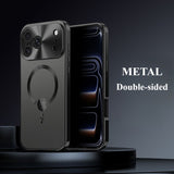 Metal Double-Sided Marker Magnetic Phone Case For iPhone