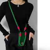 Braided Lanyard Phone Case For iPhone