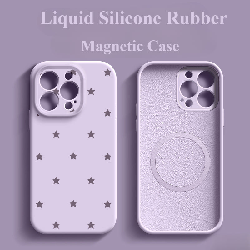 Liquid Silicone Magnetic Phone Case For iPhone