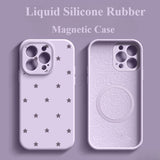 Liquid Silicone Magnetic Phone Case For iPhone