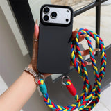 Braided Lanyard Phone Case For iPhone
