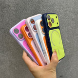 Color-blocked Magnetic Phone Case For iPhone