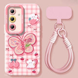 Lattice Butterfly Silicone Phone Case For Samsung