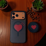 Magnetic Bracket Anti-fall Mobile Phone Case For iPhone