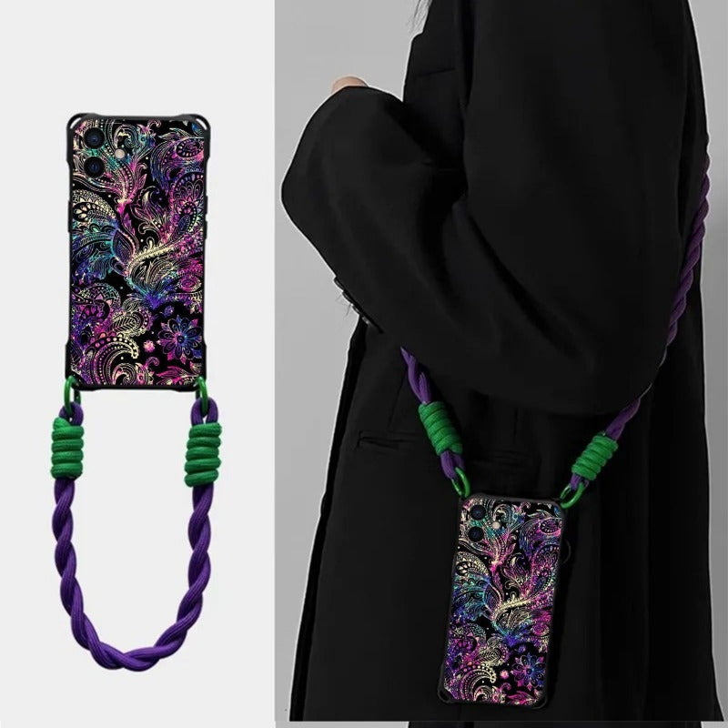 Colorful Gradient Flower Phone Case For iPhone