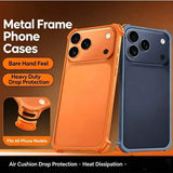 Metal Aluminum Alloy Frame Lens Protective Phone Case For iPhone