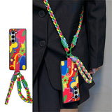 Colorful Flower Case For Samsung  Z Fold 6 5 4 3
