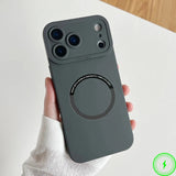 Liquid Silicone Magnetic Silicone Case For iPhone
