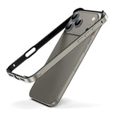 Hybrid Silicone Frame Aluminum Metal Case For iPhone Better Heat Alloy Bumper Accessories