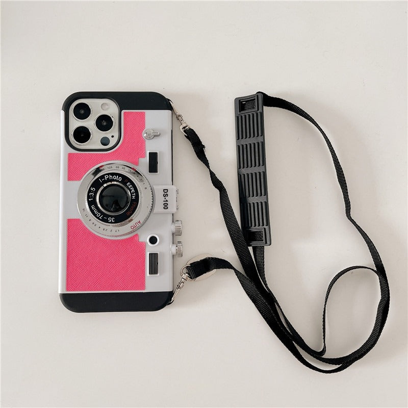 Creative 3D Camera Phone Case For iPhone