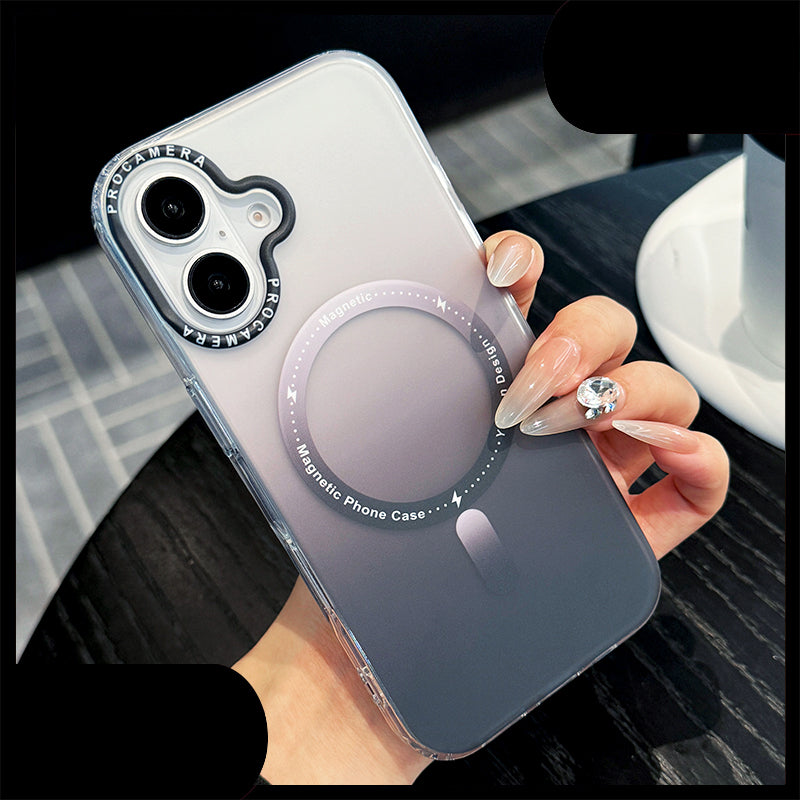 Gradient Magnetic Ultra-thin Silicone Phone Case For iPhone