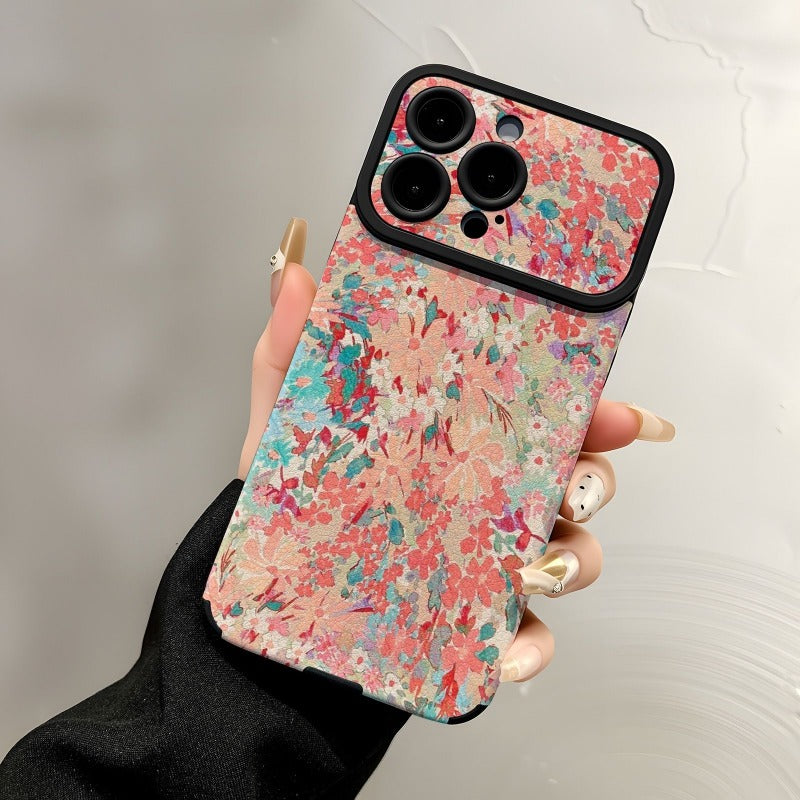 Flower Leather Phone Case For iPhone