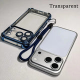 Luxury Transparent Shockproof Phone Case For iPhone