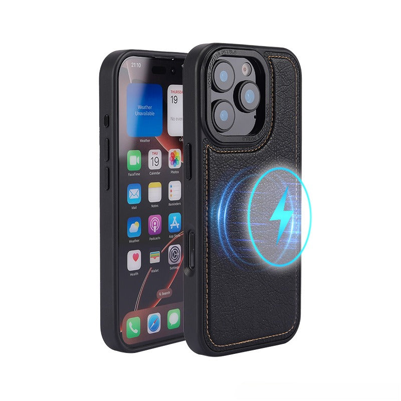 Metal Lens Magnetic Phone Case For iPhone