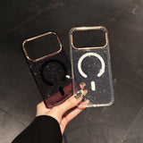 Acrylic Transparent Magnetic Phone Case For iPhone