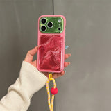 Foil-textured Phone Case For iPhone