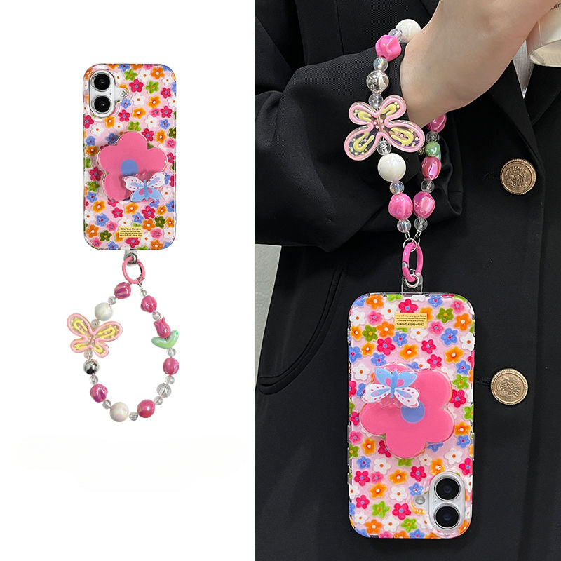 Flower Butterfly Phone Case For iPhone