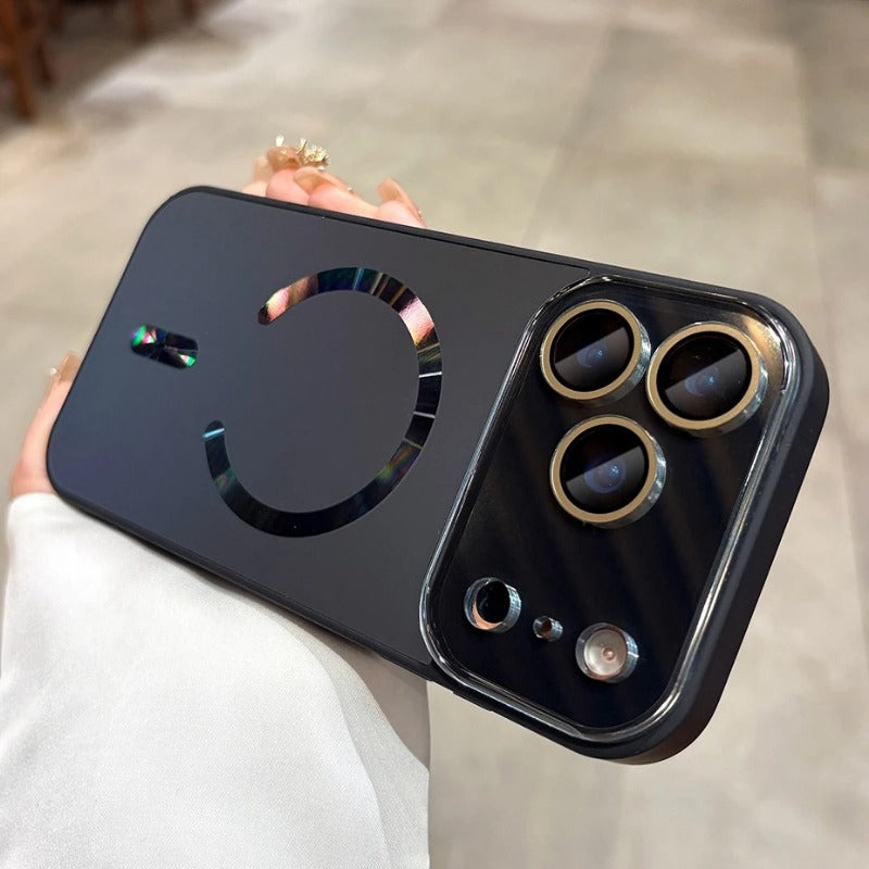Big Window Flowing Light Magnetic Case For iPhone
