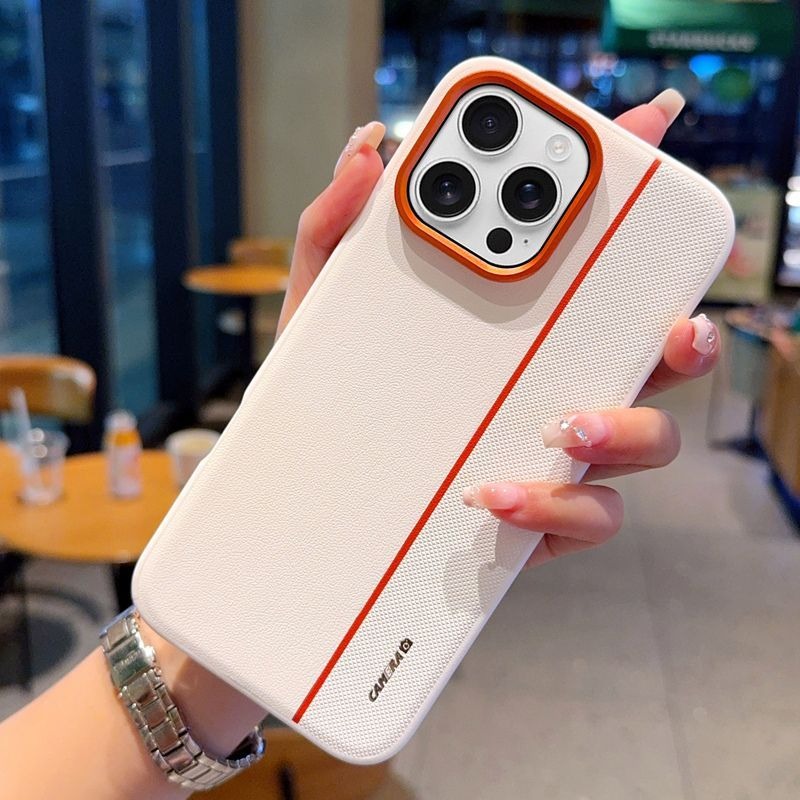 Metal Lens Ring Phone Case For iPhone