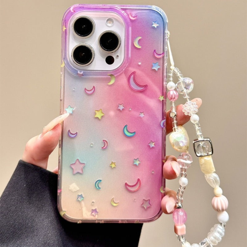 Blurred Stars and Moon Phone Case For iPhone