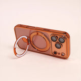 Transparent Stand Soft Phone Case For iPhone