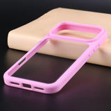 Clear Soft TPU Frame Anti-drop  Case For iPhone