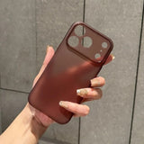 Ultra Thin Soft Matte Translucent Silicone Phone Case For iPhone
