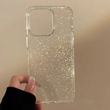 Ultra Thin Soft TPU Transparent Glitter Case For iPhone