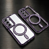 Glitter Diamond Transparent Case For Samsung