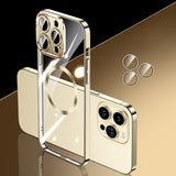 Transparent Magnetic Drop-Proof Phone Case For iPhone