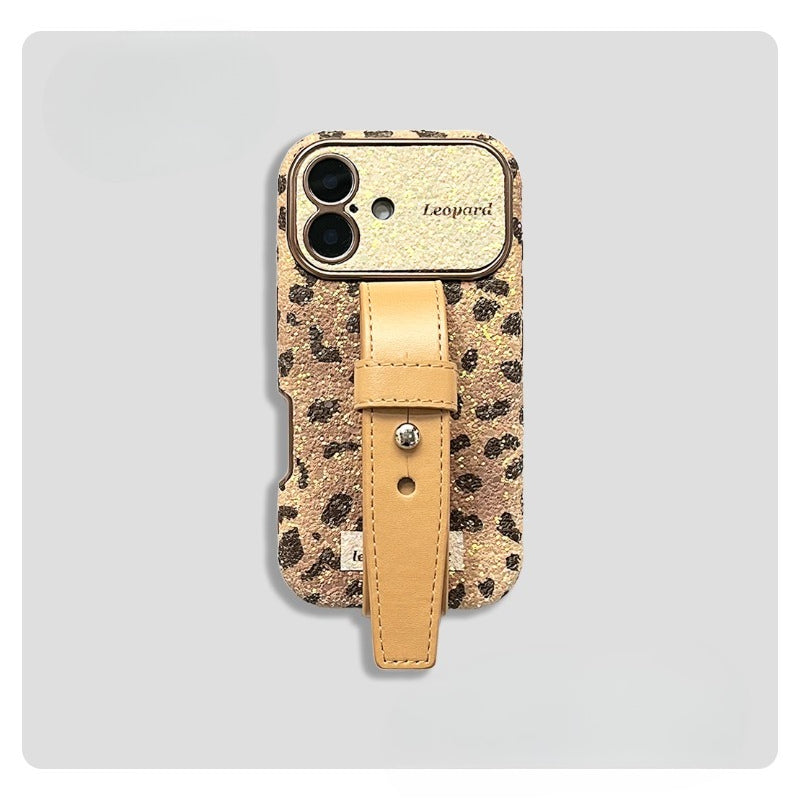 Sequined Leopard Print Phone Case For iPhone