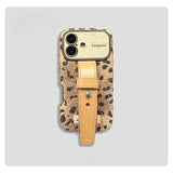 Sequined Leopard Print Phone Case For iPhone