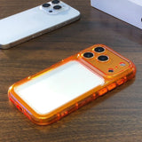 Backless, Perforated Frame Soft Phone Case For iPhone