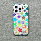 Colorful Star Phone Case For iPhone