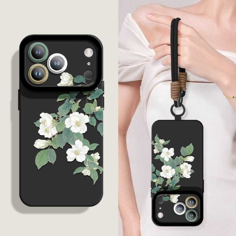 Branch Lanyard Phone Case For iPhone