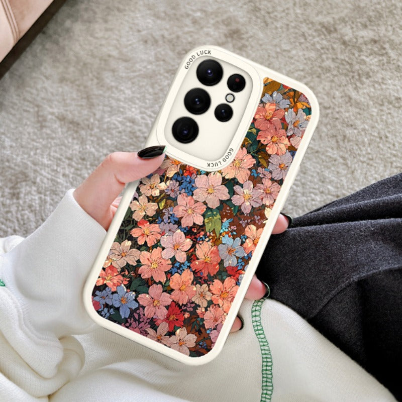 Flower Soft Silicone Phone Case For Samsung