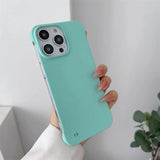 Half-covered Frameless Phone Case For iPhone