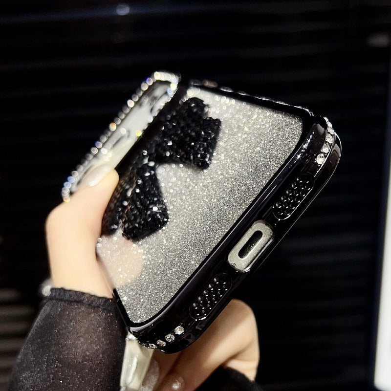 3D Bow Electroplated Phone Case For iPhone