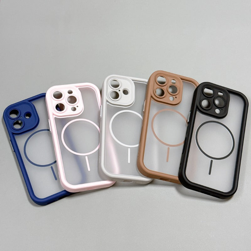 Transparent Magnetic Phone Case For iPhone