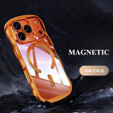 Electroplated Large Wave Magnetic Phone Case For iPhone